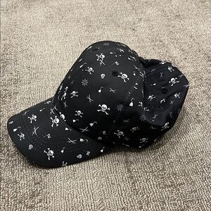 Imperial black skull pattern hat